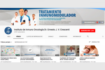 Canal de YouTube: Instituto de Inmuno Oncología Dr. Ernesto J. V. Crescenti