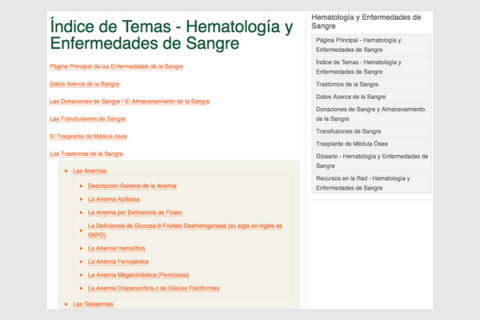 Enciclopedia médica: Hematología y Enfermedades de Sangre