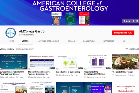 Canal de YouTube: The American College of Gastroenterology