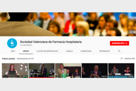 Canal de YouTube: Sociedad Valenciana de Farmacia Hospitalaria