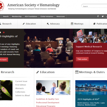 Web de la American Society of Hematology