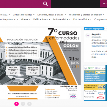 Web de la Asociación Española de Gastroenterología